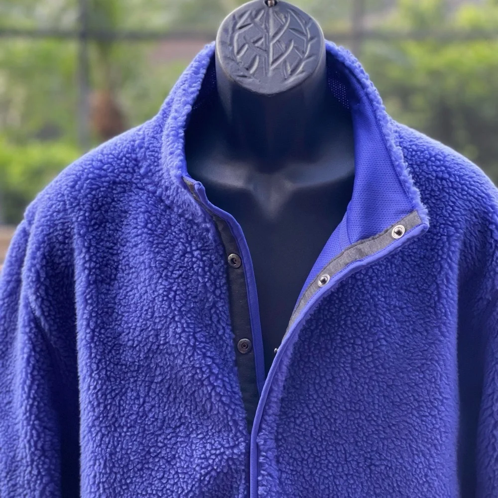 NIKE YOGA SHERPA FLEECE BLUE PULLOVER SWEATSHIRT [DD2182-430]‎